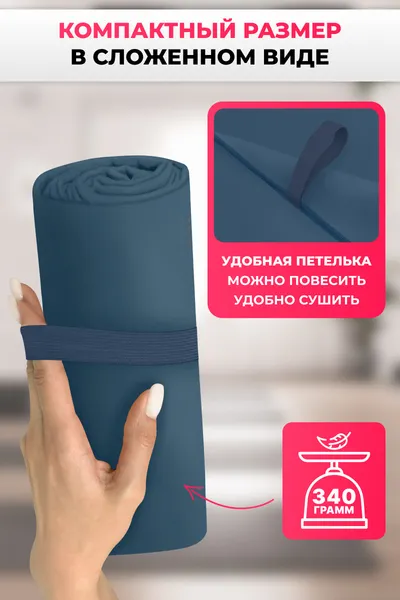 Изображение товара Полотенце Clam L020 90x180 (темно-синий)