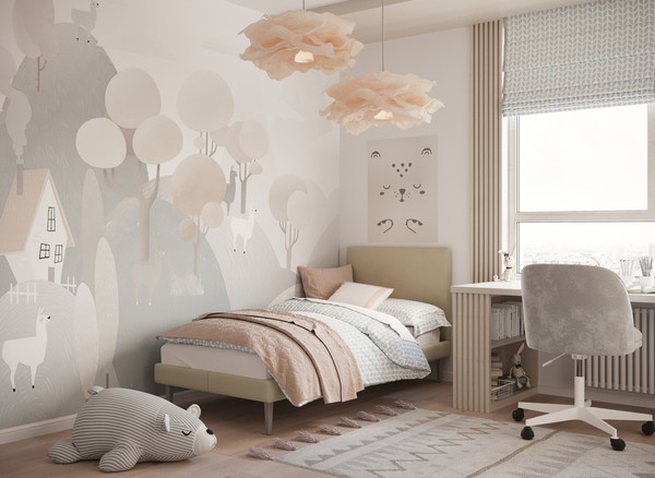 Изображение товара Односпальная кровать Moon Family 1256 / MF011321