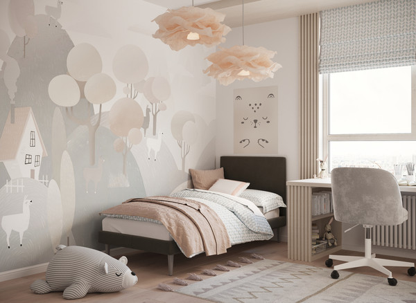 Изображение товара Односпальная кровать Moon Family 1256 / MF011251