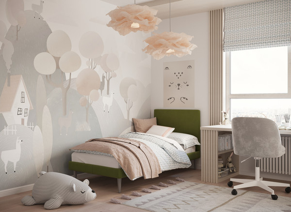 Изображение товара Односпальная кровать Moon Family 1256 / MF011276