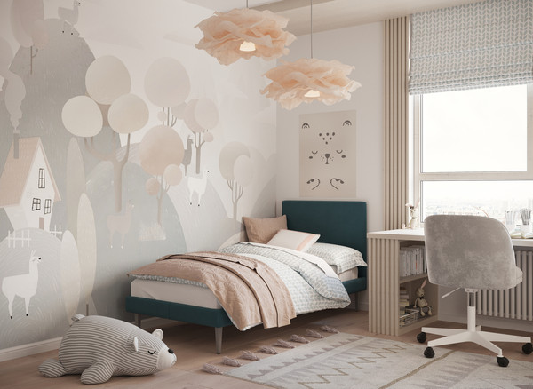 Изображение товара Односпальная кровать Moon Family 1256 / MF011286