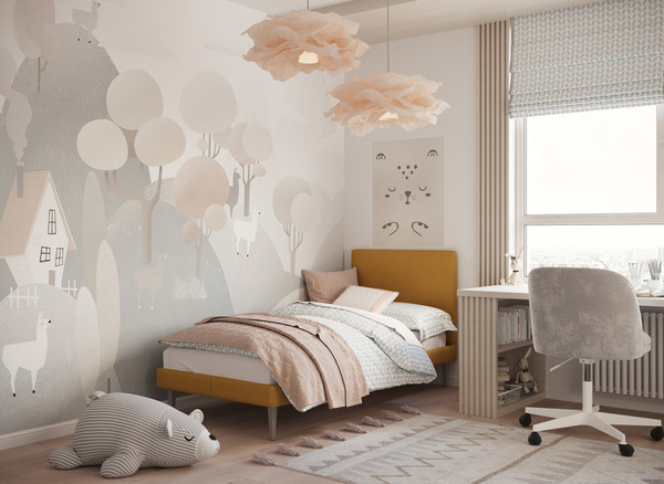 Изображение товара Односпальная кровать Moon Family 1256 / MF011291