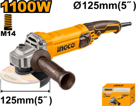 Изображение товара Угловая шлифовальная машина INGCO AG110038