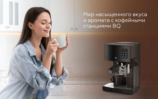 Изображение товара Кофеварка эспрессо BQ CM9002 (черный)