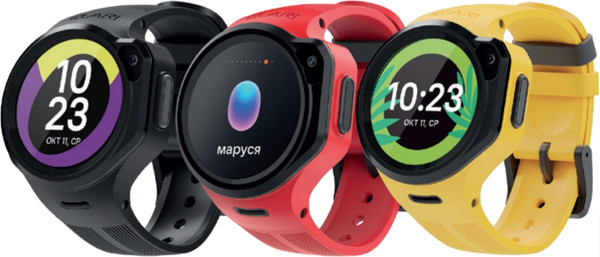 Изображение товара Умные часы детские Elari KidPhone Маруся 4GR M / KP-4GR-M-BLK (черный)