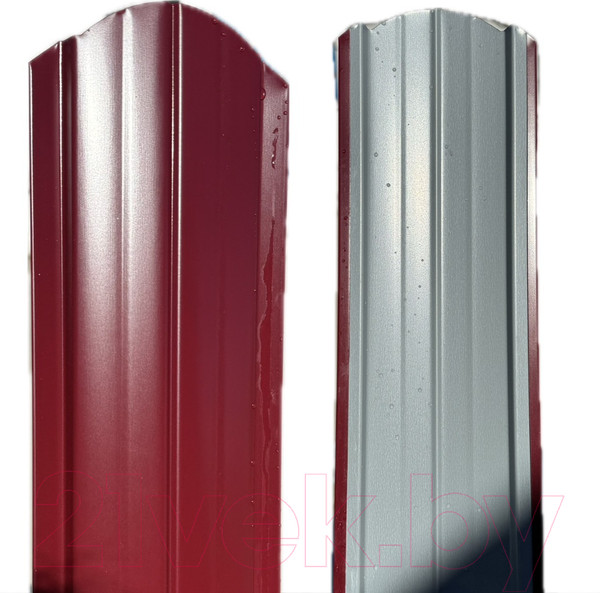 Изображение товара Штакетник металлический Белзабор Полукруг оптима 1500мм (10шт, ПЭ-RAL 3005)