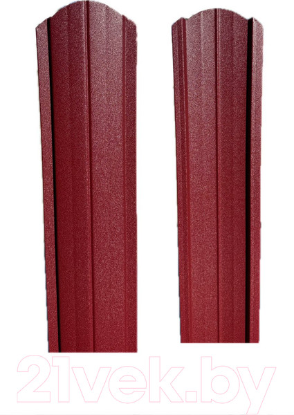 Изображение товара Штакетник металлический Белзабор Полукруг оптима 1500мм (10шт, ПЭмат-RAL 3005/3005)