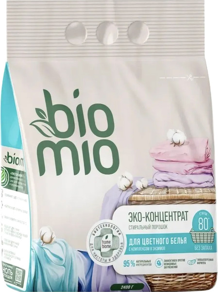 Изображение товара Стиральный порошок BioMio Colors&Whites (2.4кг)