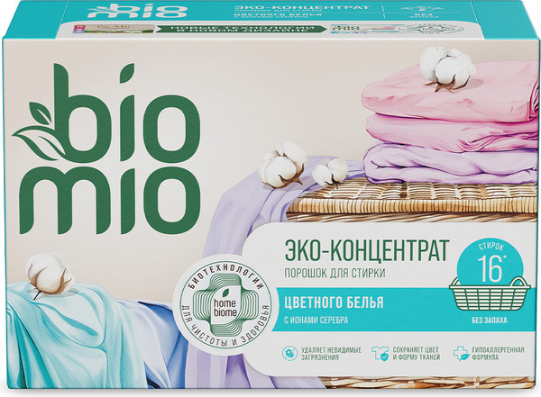 Изображение товара Стиральный порошок BioMio Colors&Whites (500г)