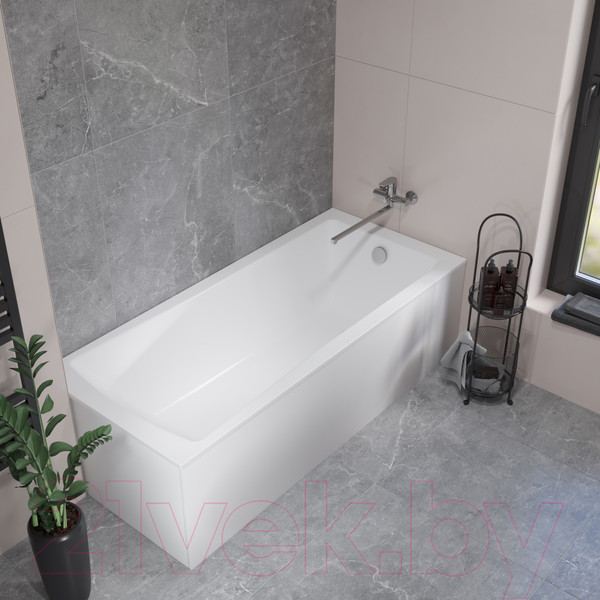 Изображение товара Ванна акриловая Lauter Aurora 170x75 / 21010075 (с ножками)