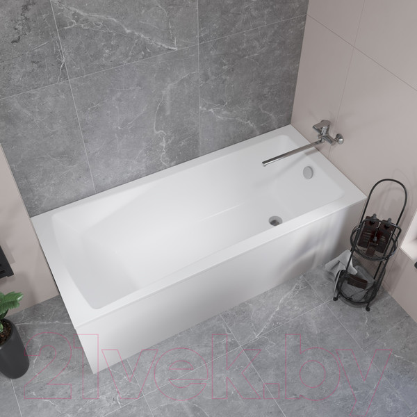 Изображение товара Ванна акриловая Lauter Aurora 170x75 / 21010075 (с ножками)