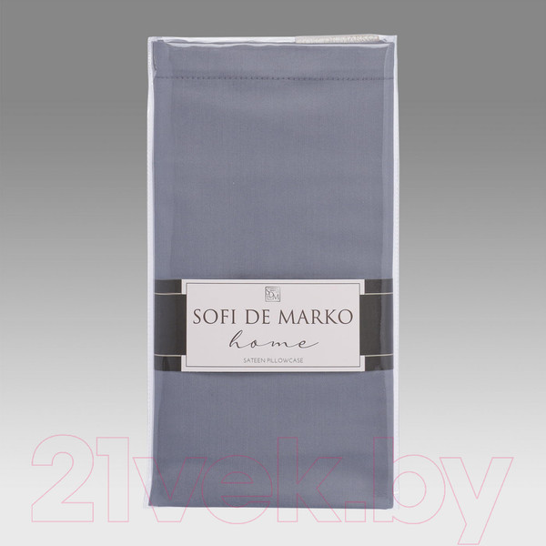 Изображение товара Наволочка Sofi de Marko Мармис 70x70 / НВ-мс-70х70ин (индиго)