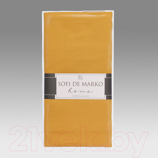 Изображение товара Наволочка Sofi de Marko Мармис 70x70 / НВ-мс-70х70гор (горчичный)