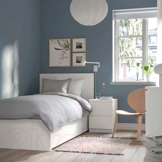 Изображение товара Односпальная кровать Dipriz Марм 90x200 / Д.80069.1 (белый)