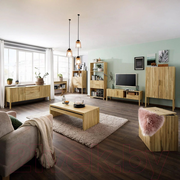 Изображение товара Консольный столик Dipriz Розенбург Д.48017.1 (дуб/белое масло)