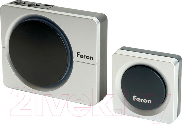 Изображение товара Электрический звонок Feron E-382 / 48923 (серебристый/черный)