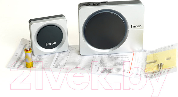 Изображение товара Электрический звонок Feron E-382 / 48923 (серебристый/черный)