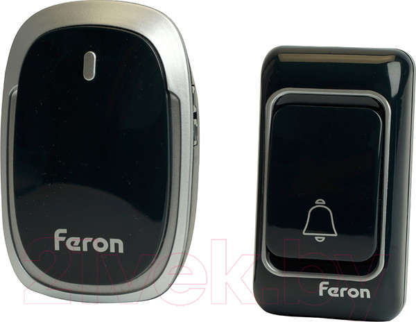 Изображение товара Электрический звонок Feron E-383 / 48924 (черный/серебристый)