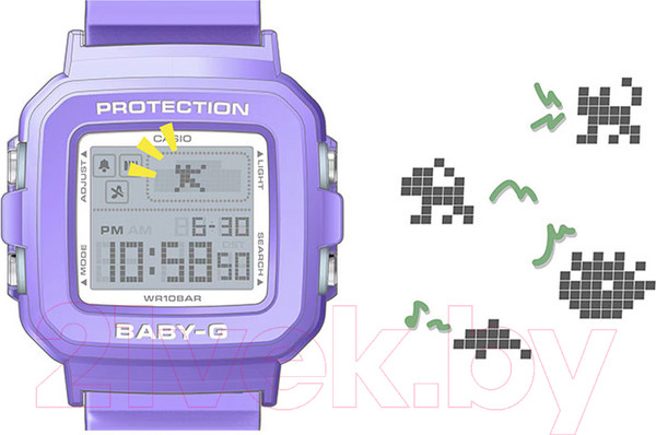 Изображение товара Часы наручные женские Casio BGD-10K-6E