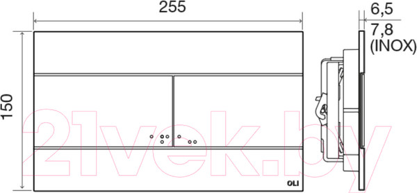 Изображение товара Инсталляция для унитаза Oli 885052 + 57141