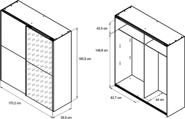 Изображение товара Шкаф-купе Dipriz Muro Д.70010.1 (белый)