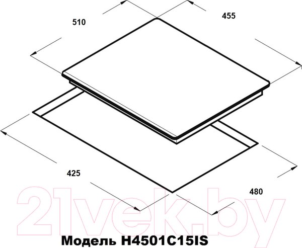 Изображение товара Газовая варочная панель Schtoff H 4501 C15 IS (белый)