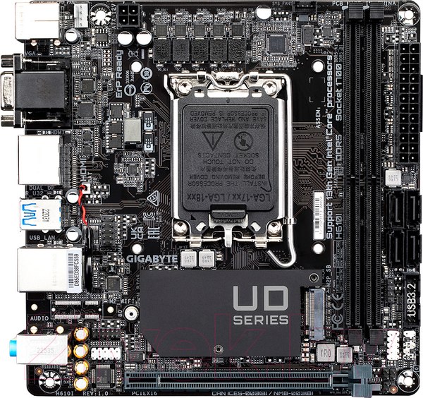 Изображение товара Материнская плата Gigabyte H610I