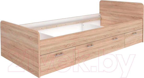 Изображение товара Односпальная кровать Dipriz Borо 90x200 / Д.80070.2 (сонома)