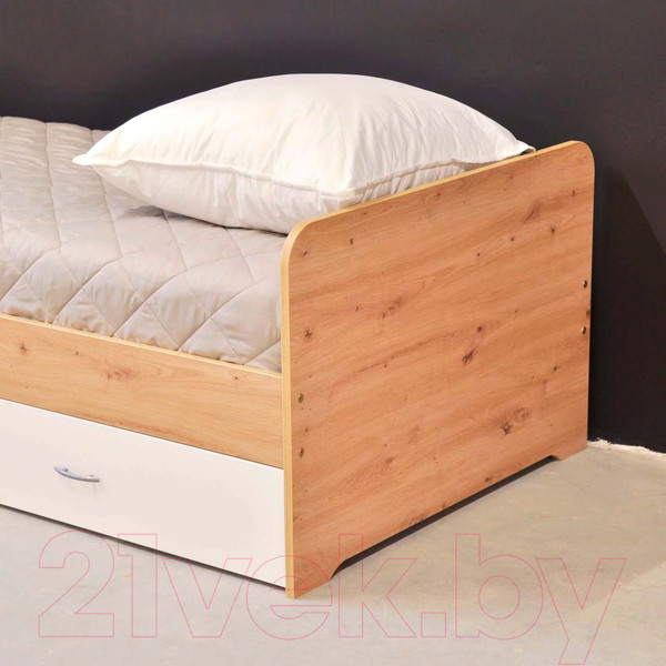 Изображение товара Двухъярусная выдвижная кровать Dipriz Duplo 90x200 / Д.80045.2 (артизан/белый)