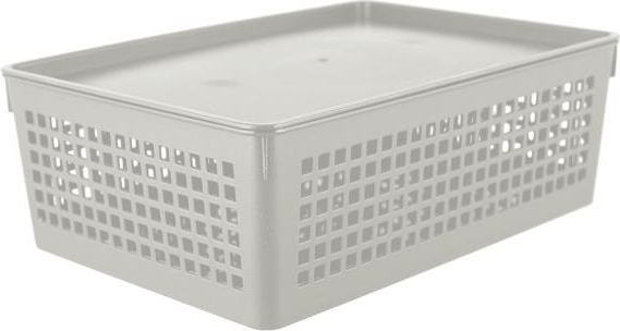 Изображение товара Корзина Полимербыт 4346219 (3.7л, серый/бежевый)