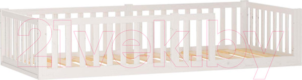 Изображение товара Кровать-тахта Dipriz Афина 90x200 / Д.80029.1 (белый воск укрывистый)