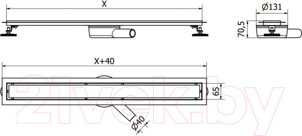 Изображение товара Трап для душа Mexen MEX-1740060