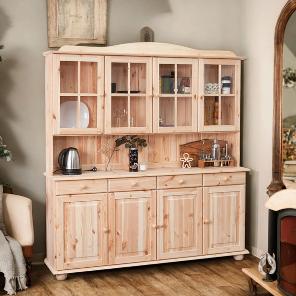 Изображение товара Шкаф навесной Dipriz Lena 4дв / Д.73104.7 (сосна, без отделки)