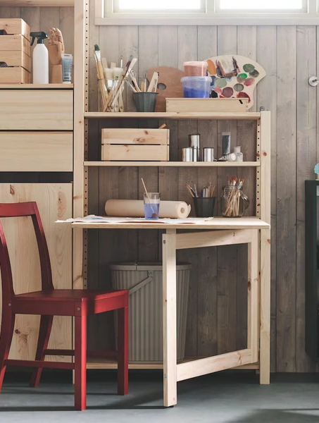 Изображение товара Полка вкладная Dipriz Ивар / Д.7594 (сосна, без отделки)