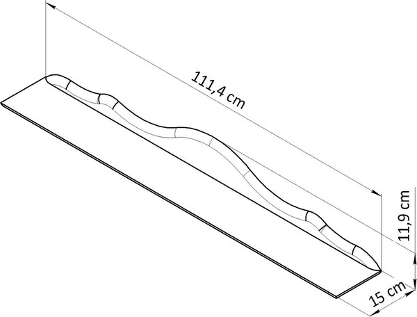 Изображение товара Полка Dipriz Бритта / Д.90025.7 (сосна, без отделки)