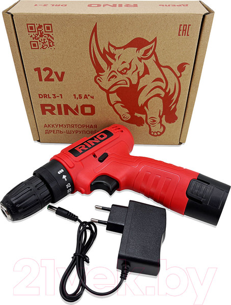 Изображение товара Аккумуляторная дрель-шуруповерт RINO DRL3-1