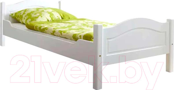 Изображение товара Односпальная кровать Dipriz Rita 90x200 / Д.80027.1 (белый)