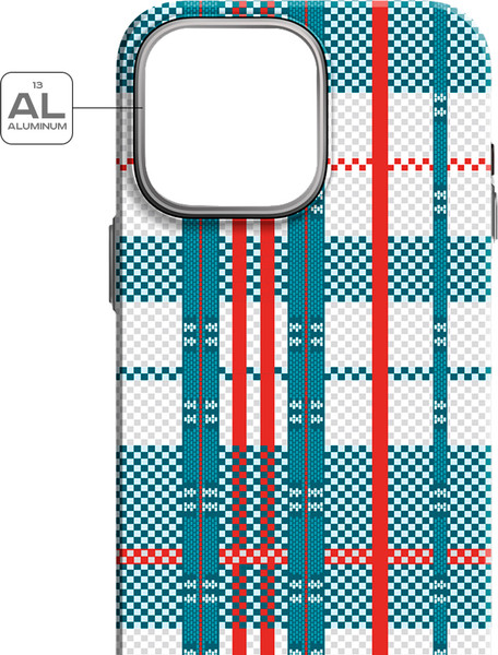 Изображение товара Чехол-накладка Luxo Самоирония Lf-3 для Apple iPhone 15 Pro Max (бирюзовый/красный, светящийся)