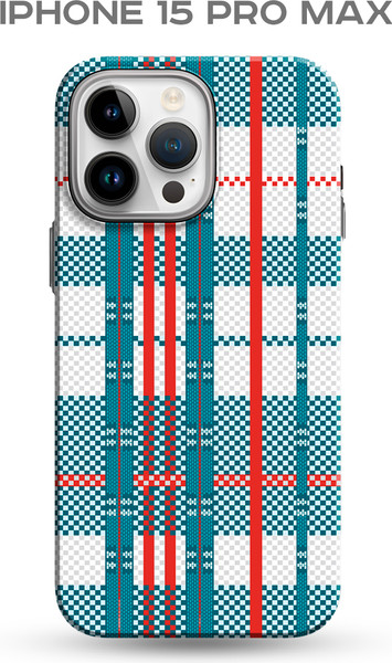 Изображение товара Чехол-накладка Luxo Самоирония Lf-3 для Apple iPhone 15 Pro Max (бирюзовый/красный, светящийся)