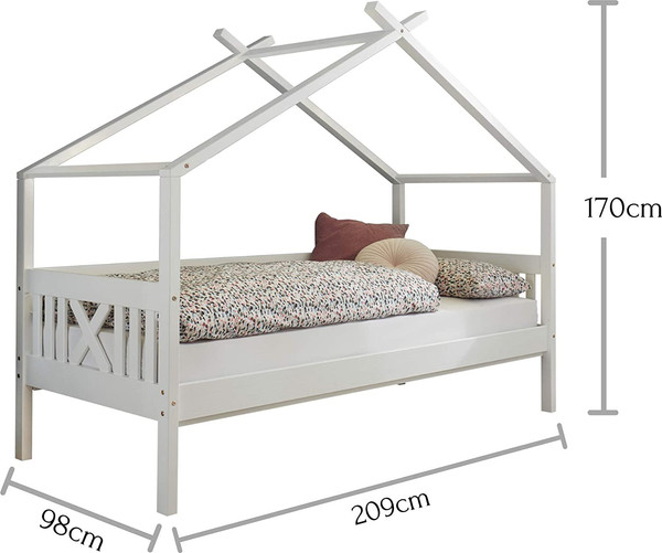 Изображение товара Кровать-тахта детская Dipriz Juletta 90x200 / Д.80039.1 (белый)