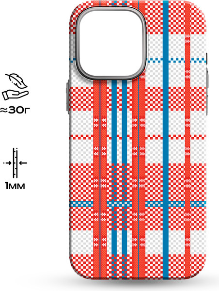 Изображение товара Чехол-накладка Luxo Самоирония Lf-4 для Apple iPhone 15 Pro (красный/синий, светящийся)