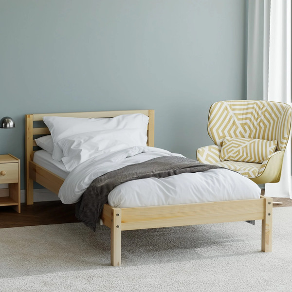 Изображение товара Односпальная кровать Dipriz Tarva 90x200 / Д.80017.1 (без отделки)