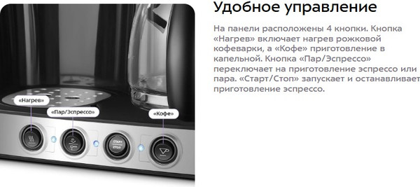 Изображение товара Кофемашина Kitfort KT-7185