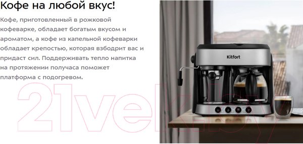 Изображение товара Кофемашина Kitfort KT-7185