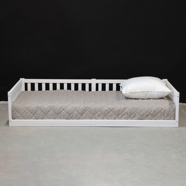 Изображение товара Односпальная кровать детская Dipriz Bufalina 90x200 / Д.80050.1 (белый воск)