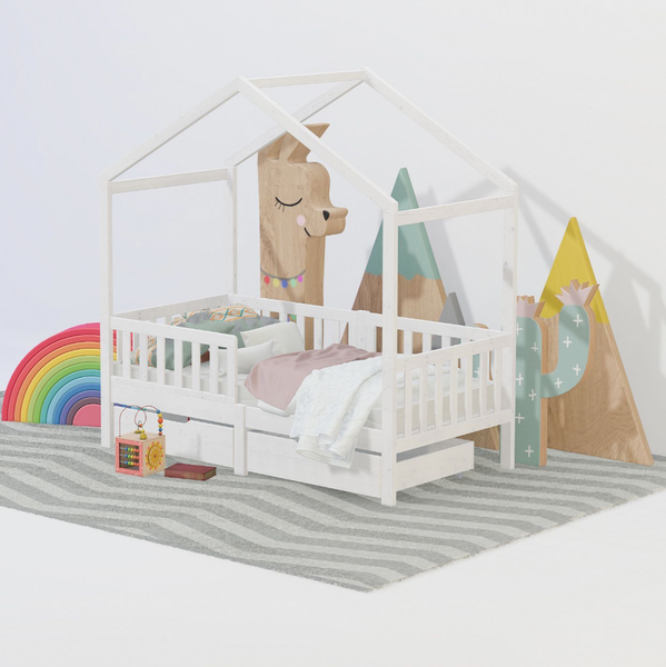 Изображение товара Кровать-тахта детская Dipriz Фиона 80x160 / Д.7552.1 (белый)