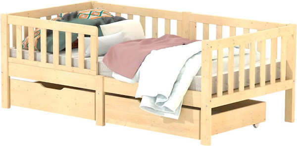 Изображение товара Кровать-тахта детская Dipriz Фиона 80x160 / Д.7552.2 (лак)