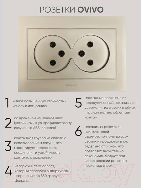 Изображение товара Розетка Ovivo Grano 400-130300-908 (антрацит)