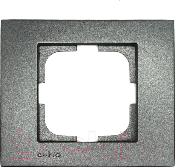 Изображение товара Рамка для выключателей и розеток Ovivo Grano 400-110000-096 (дымчатый)