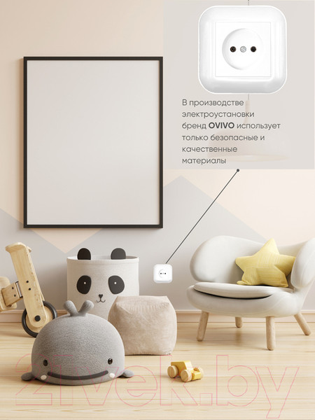 Изображение товара Рамка для выключателей и розеток Ovivo Loft 404-010001-096 (белый)